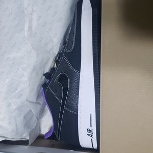 Nike AF1 Black and purple sz 7Y/8.5W Collectable